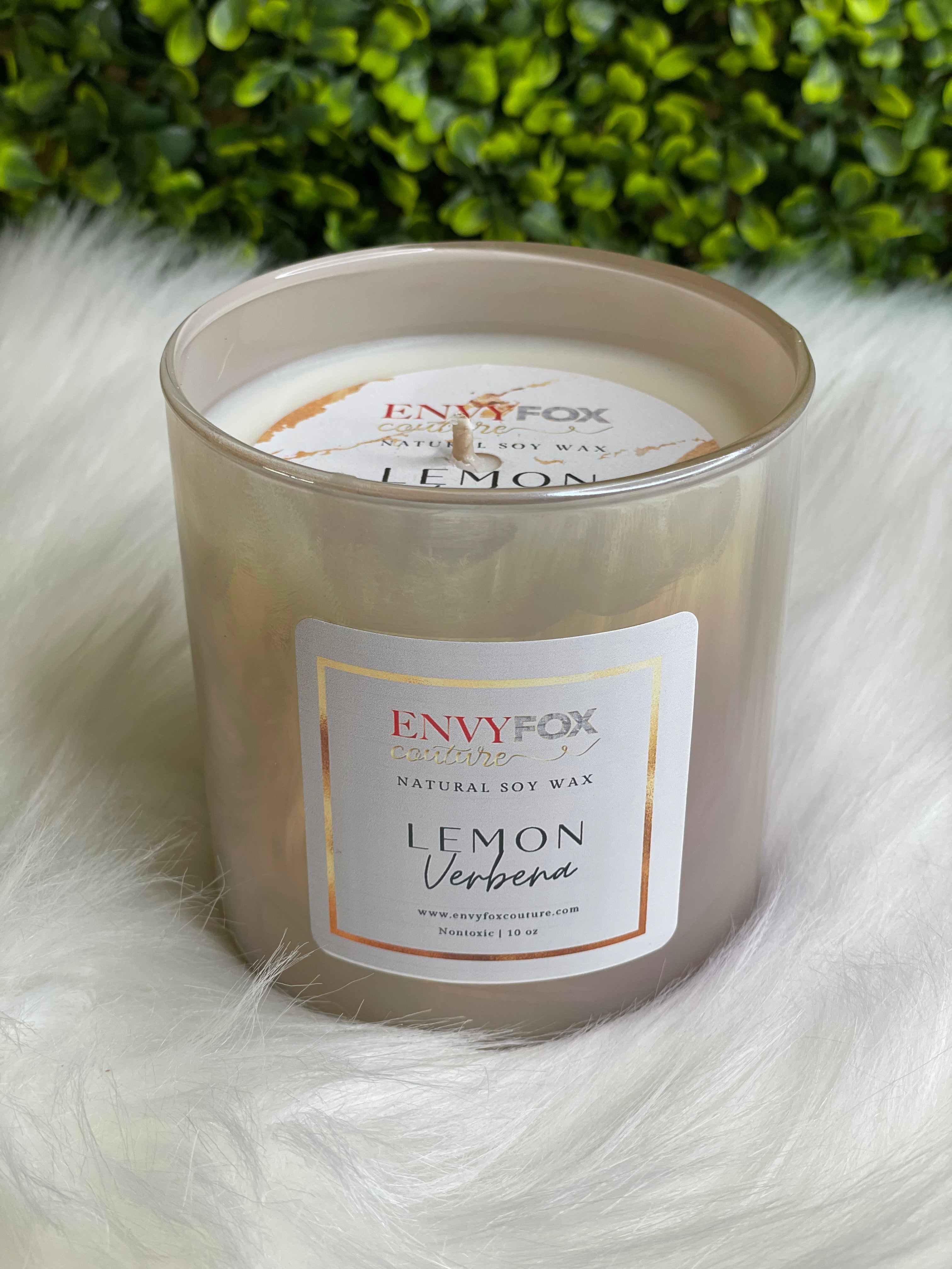 Lemon Verbena 10 oz Natural Soy Wax Candle