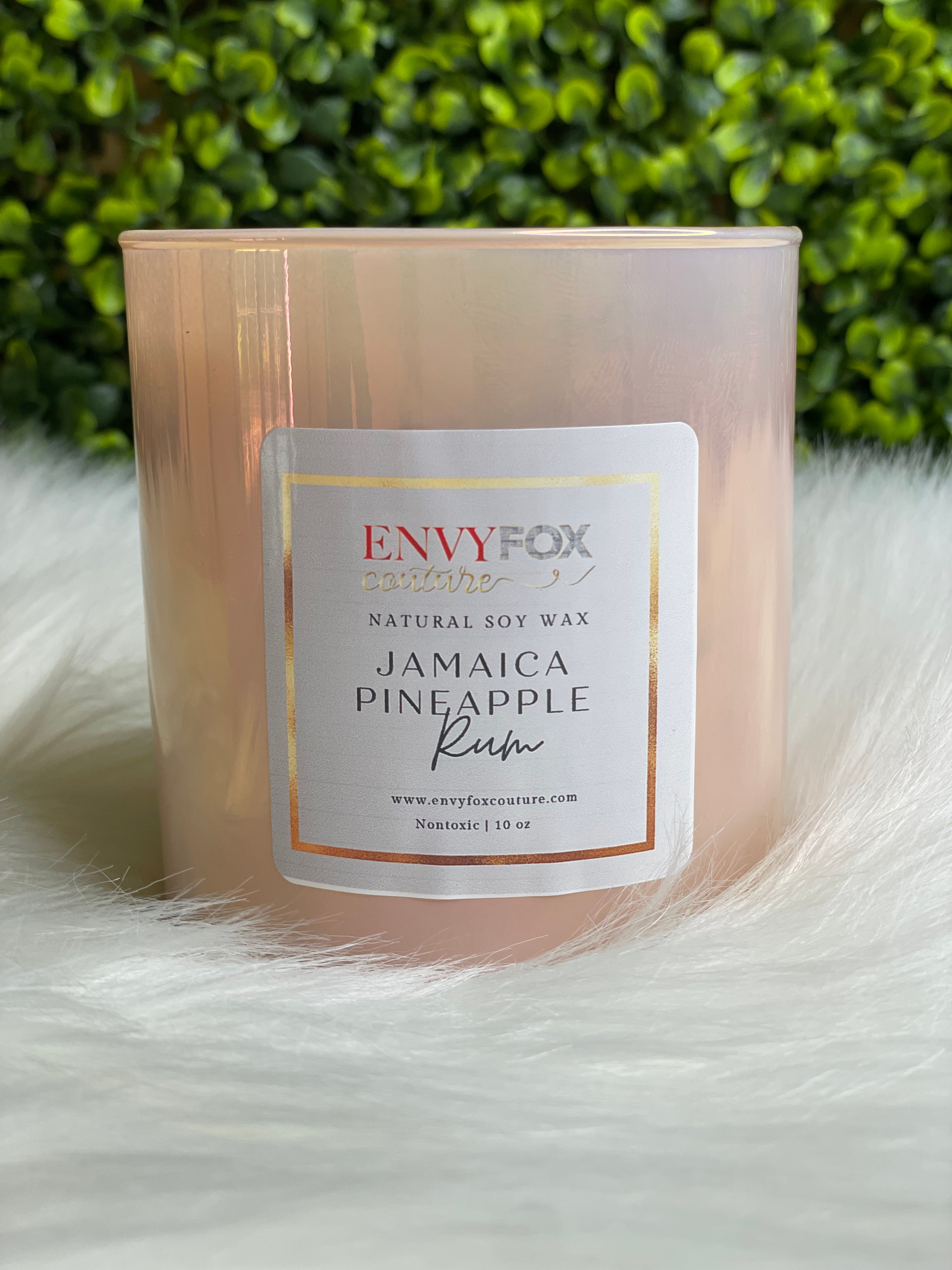 Jamaica Pineapple Rum 10 oz Natural Soy Wax Candle