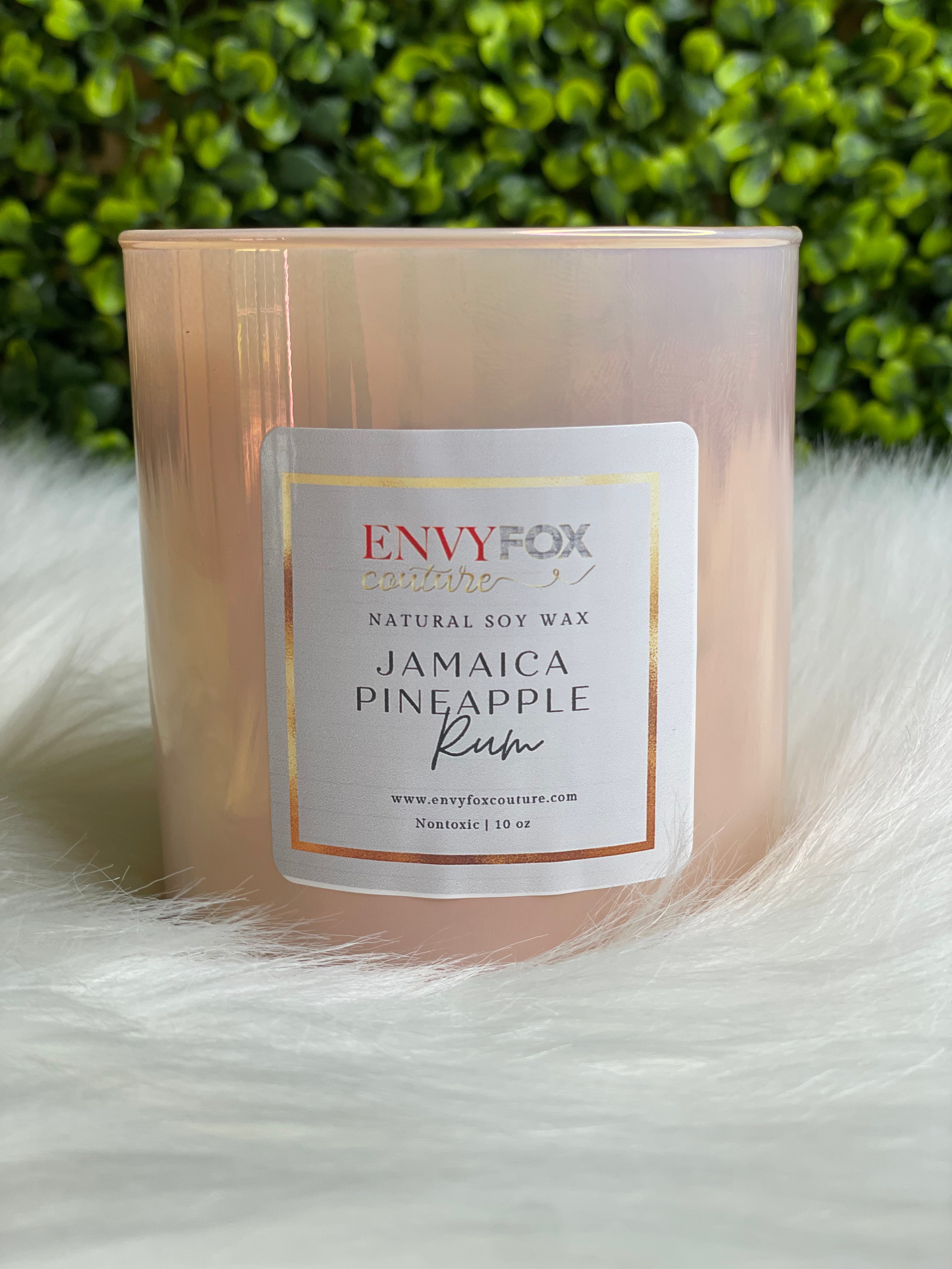 Jamaica Pineapple Rum 10 oz Natural Soy Wax Candle