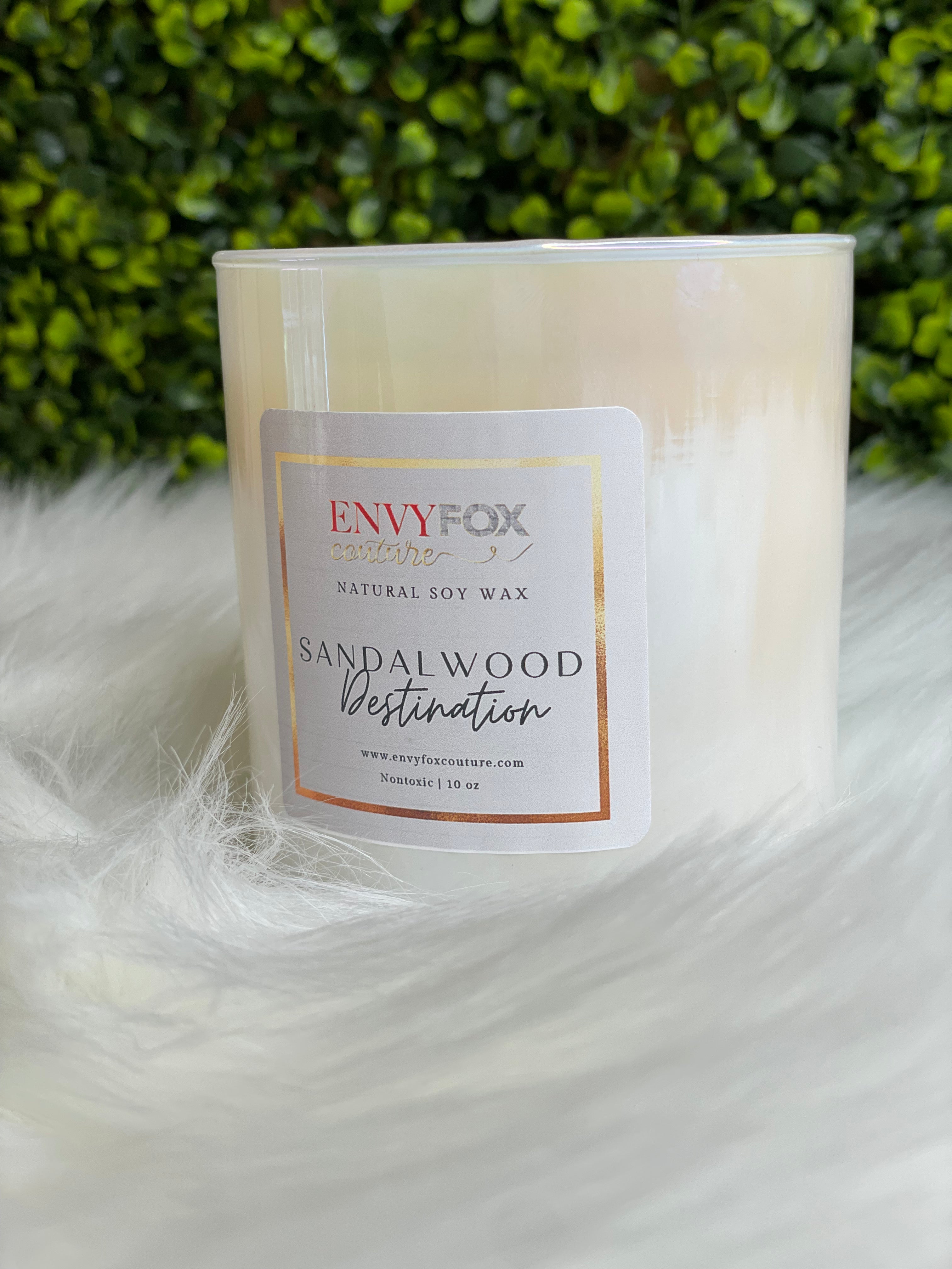 Sandalwood Destination 10 oz Natural Soy Wax Candle