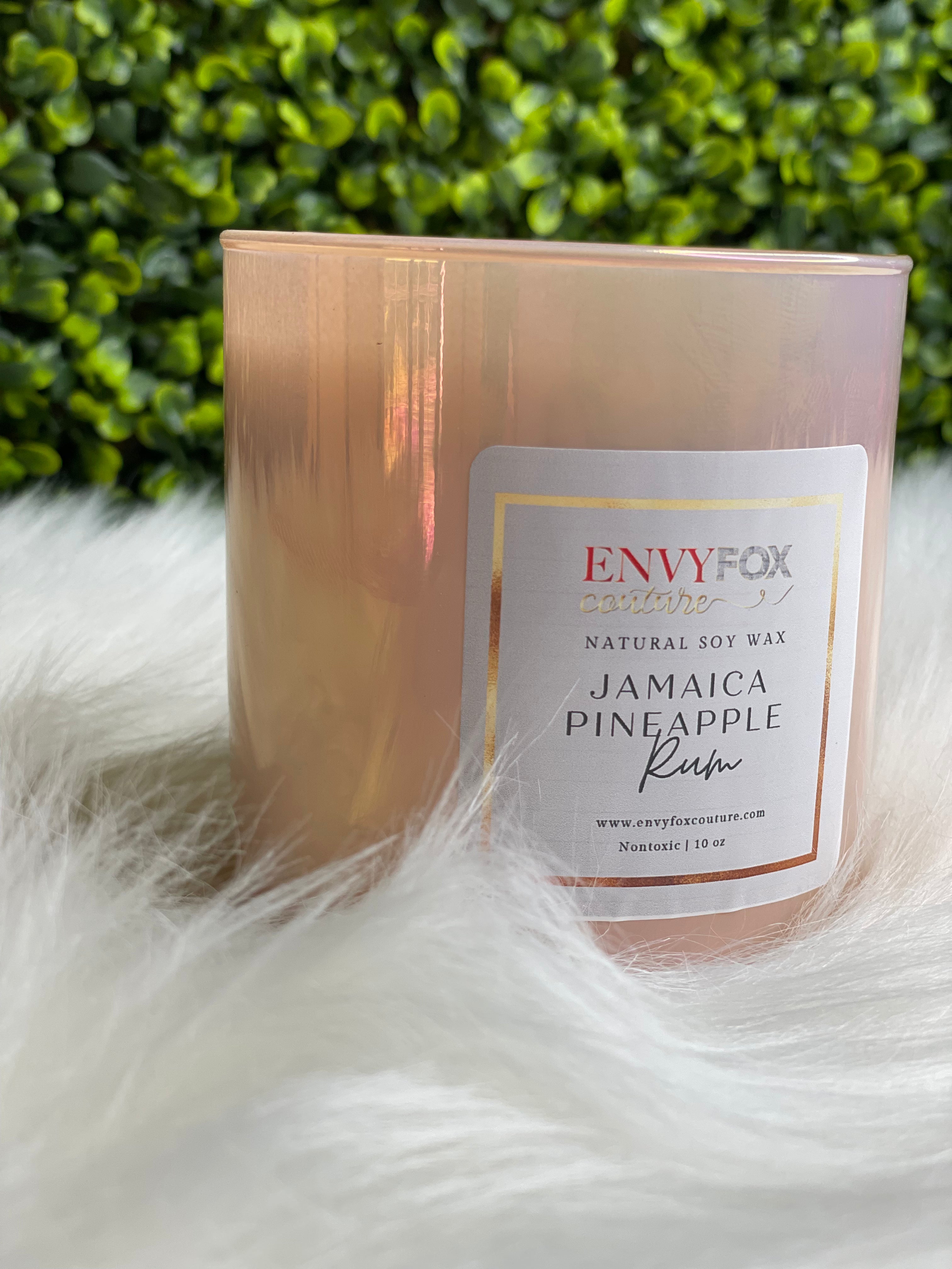 Jamaica Pineapple Rum 10 oz Natural Soy Wax Candle