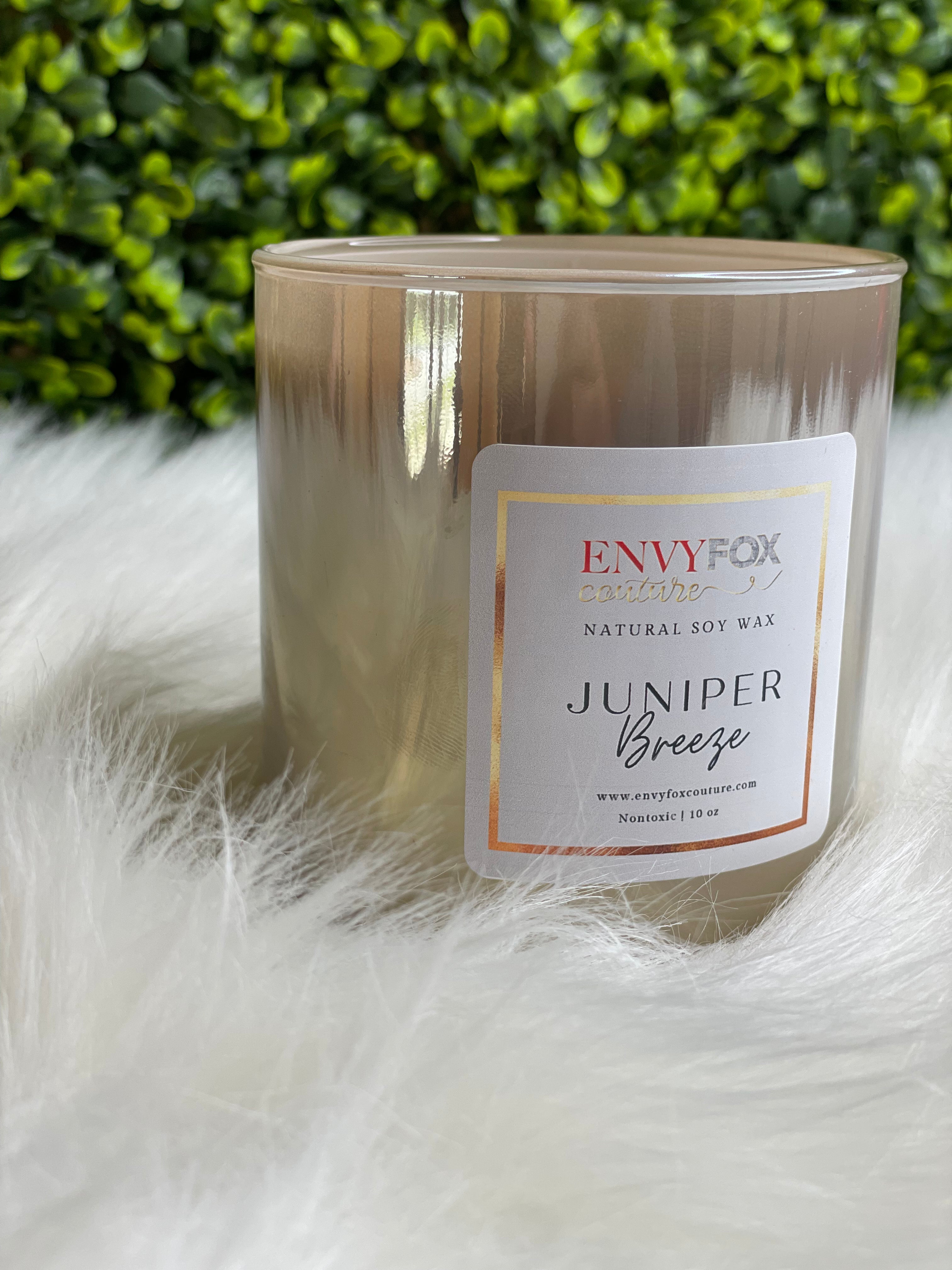 Juniper Breeze 10 oz Natural Soy Wax Candle