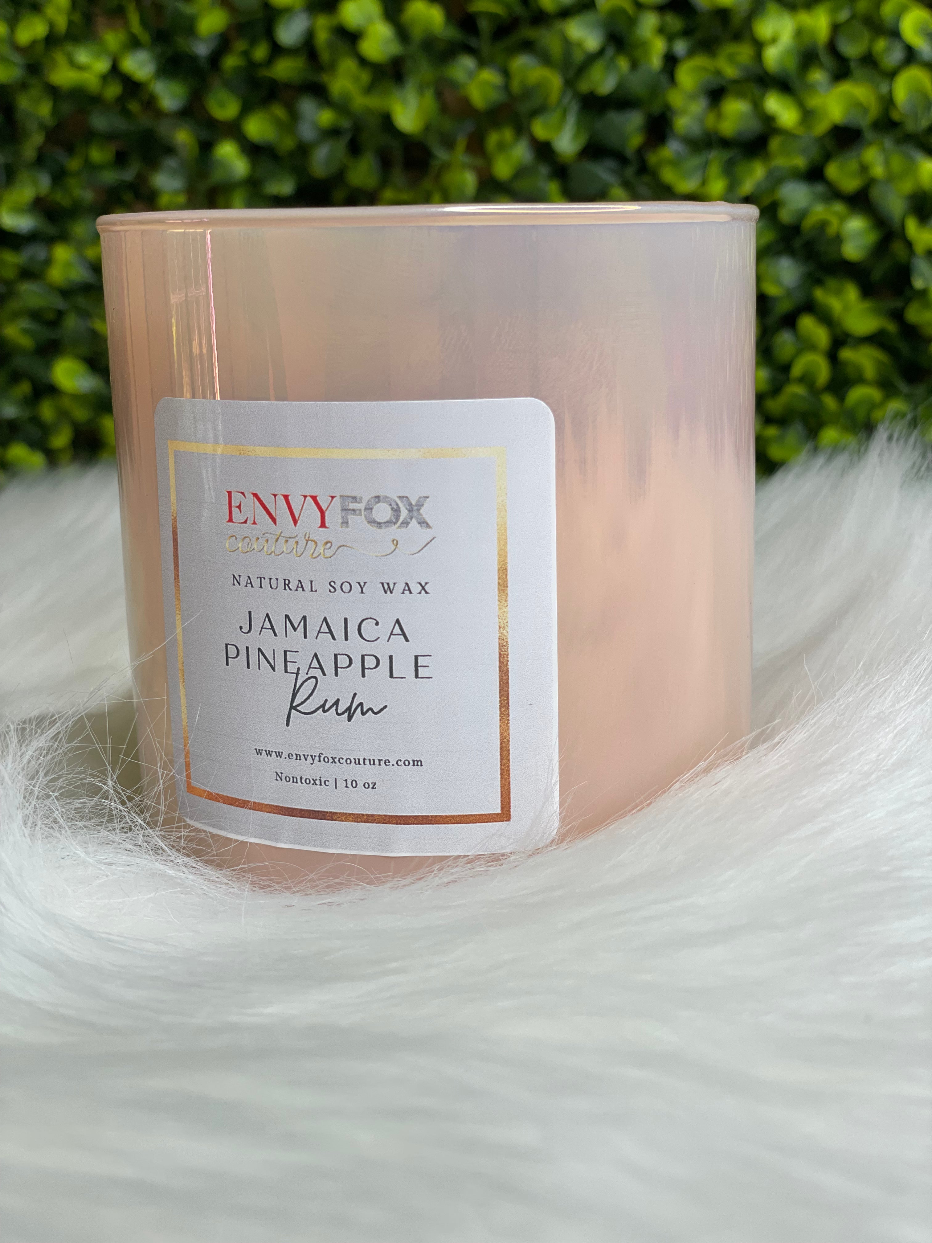 Jamaica Pineapple Rum 10 oz Natural Soy Wax Candle