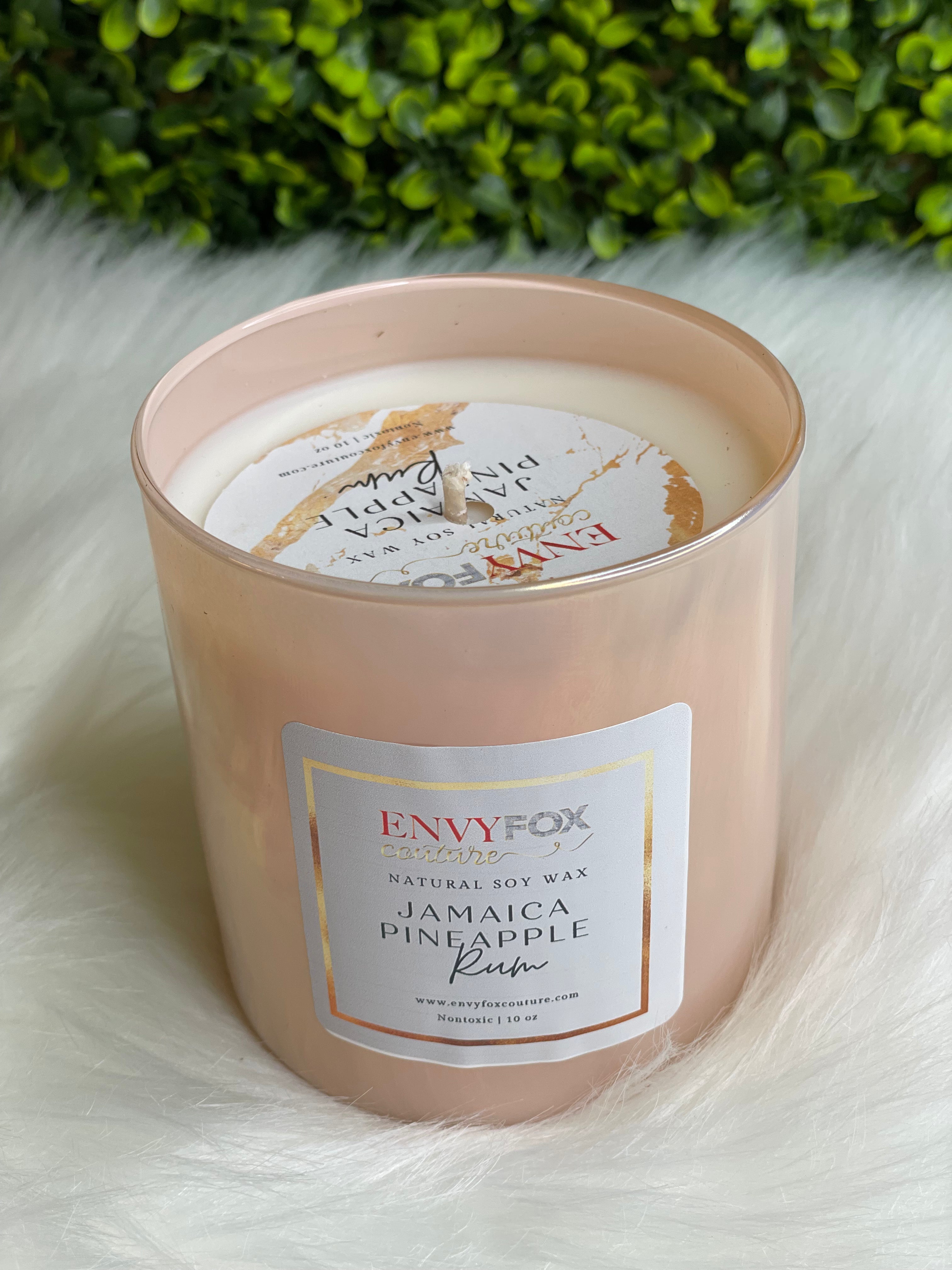 Jamaica Pineapple Rum 10 oz Natural Soy Wax Candle