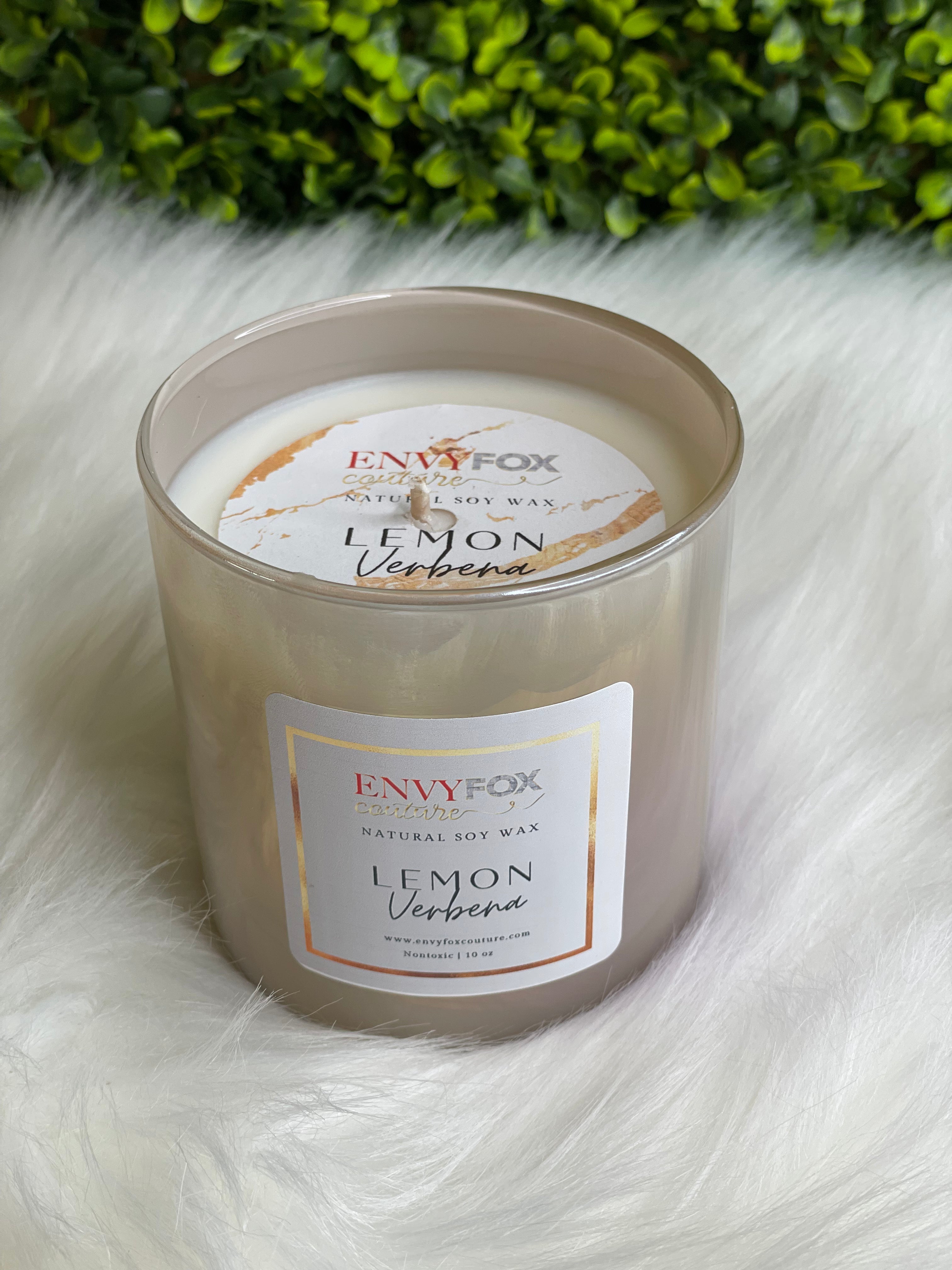 Lemon Verbena 10 oz Natural Soy Wax Candle