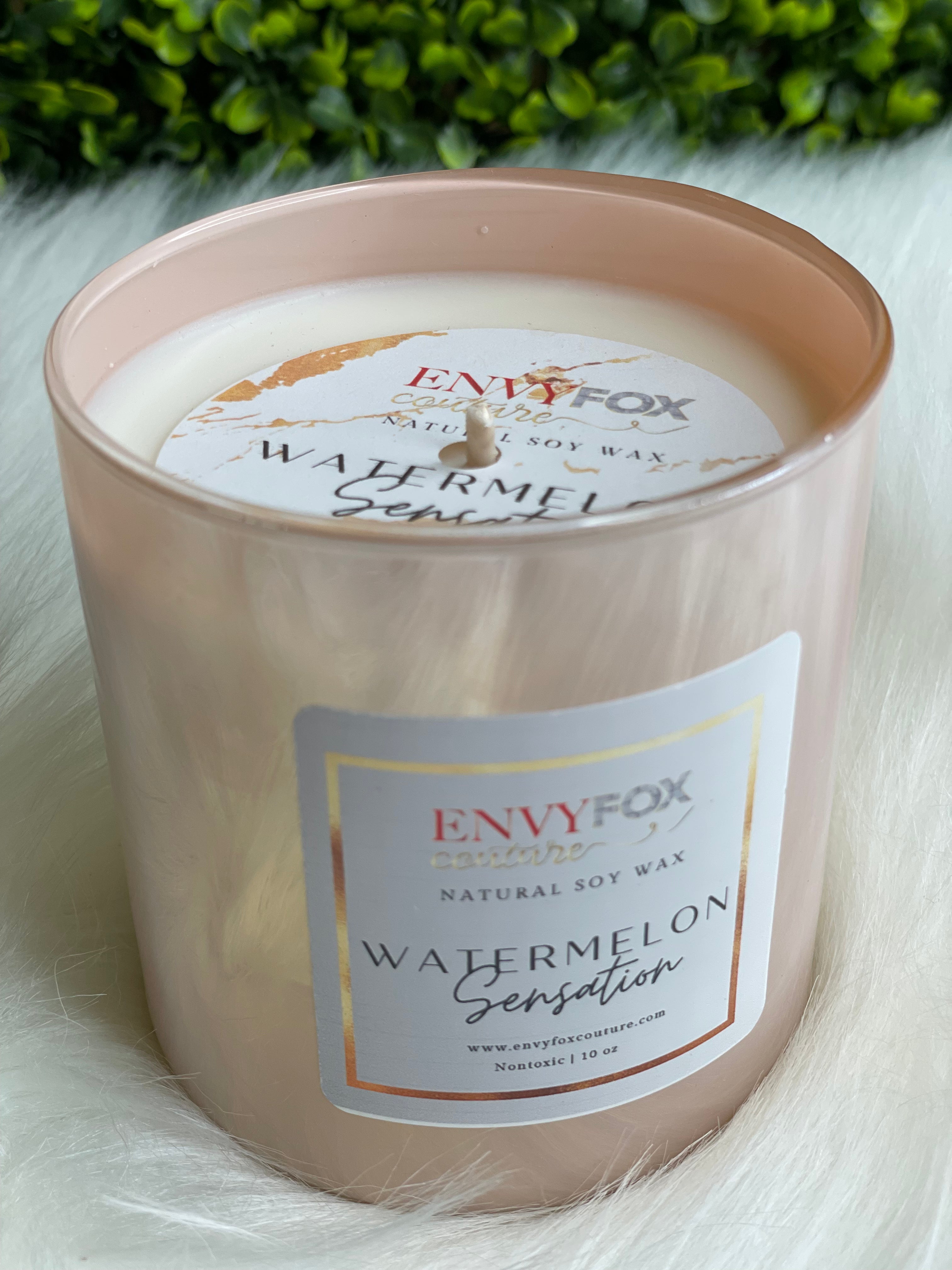 Watermelon Sensation 10 oz Natural Soy Wax Candle