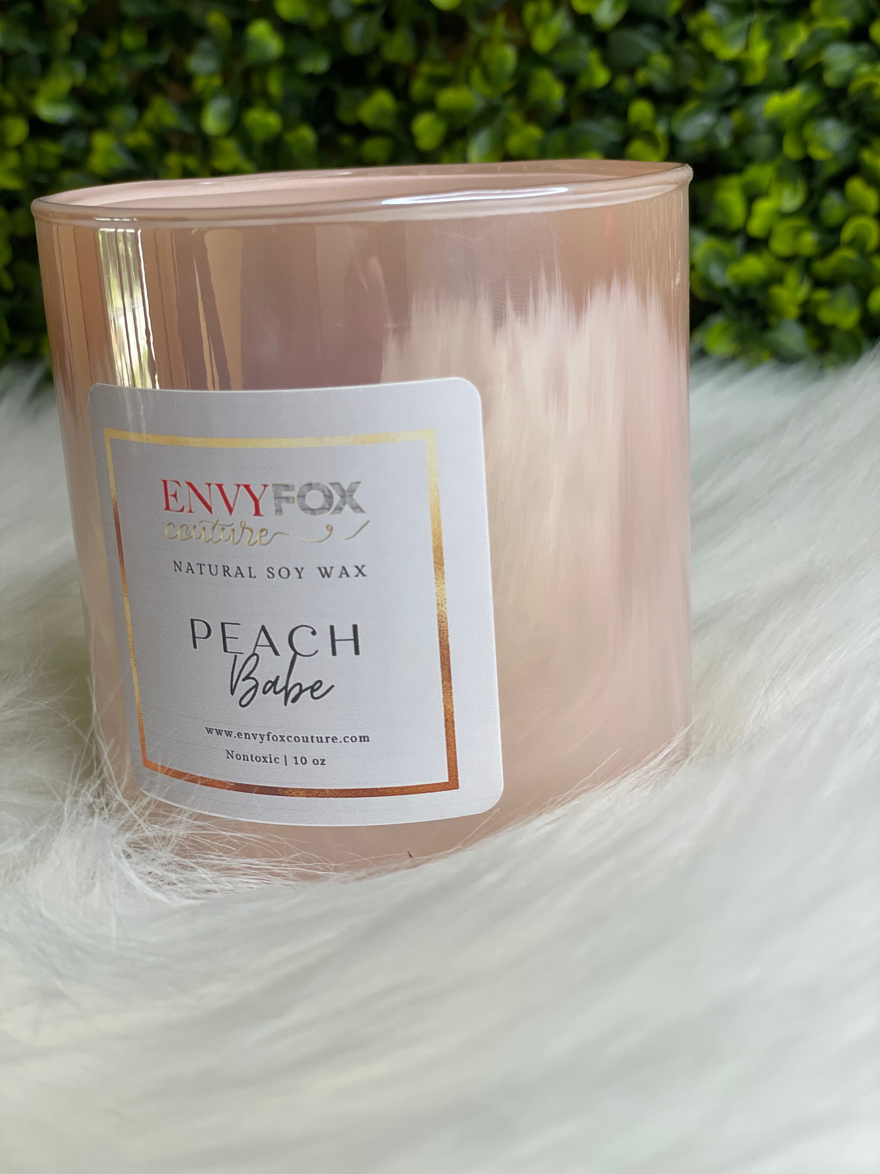 Peach Babe 10 oz Natural Soy Wax Candle