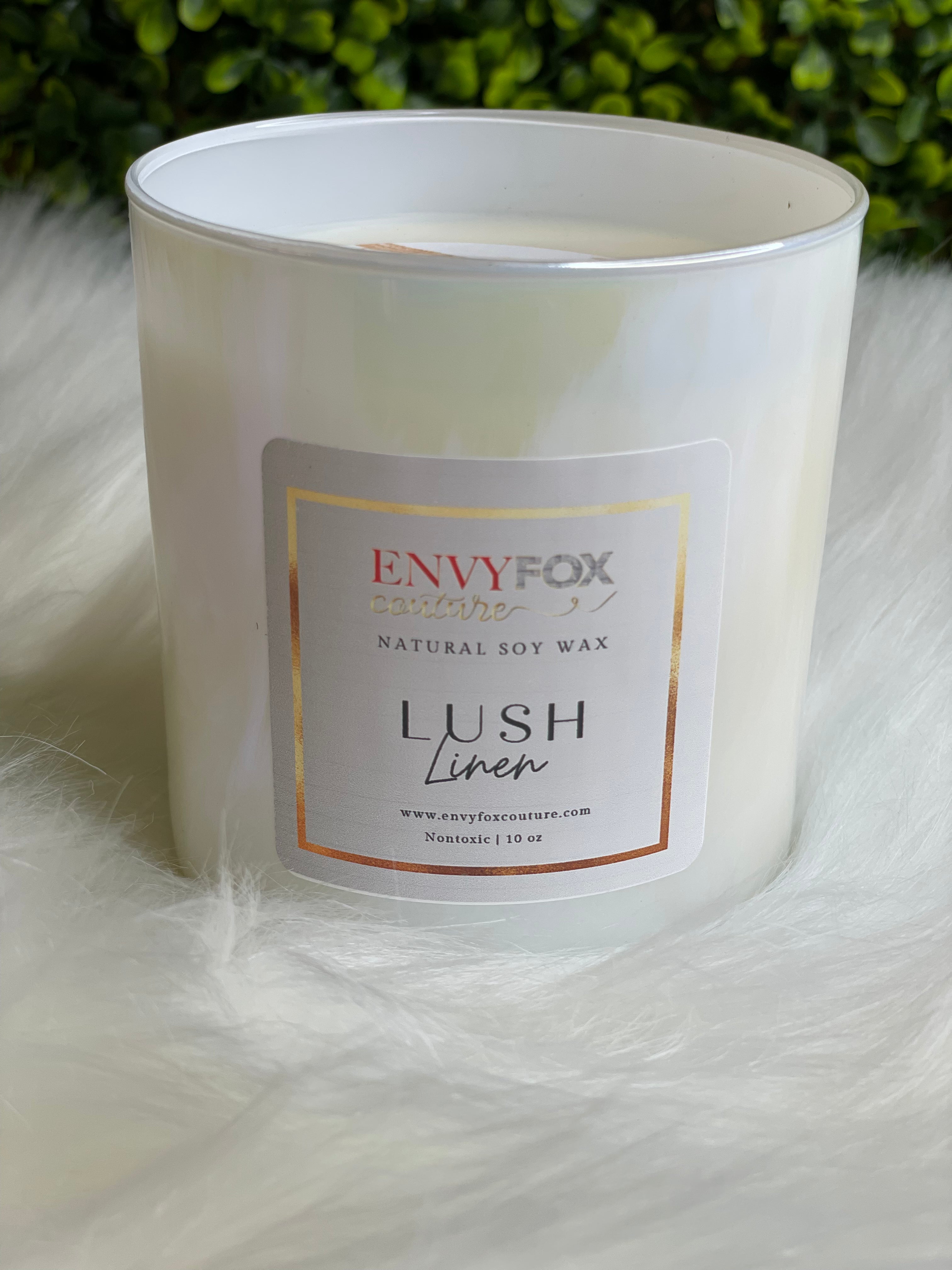 Lush Linen 10 oz Natural Soy Wax Candle