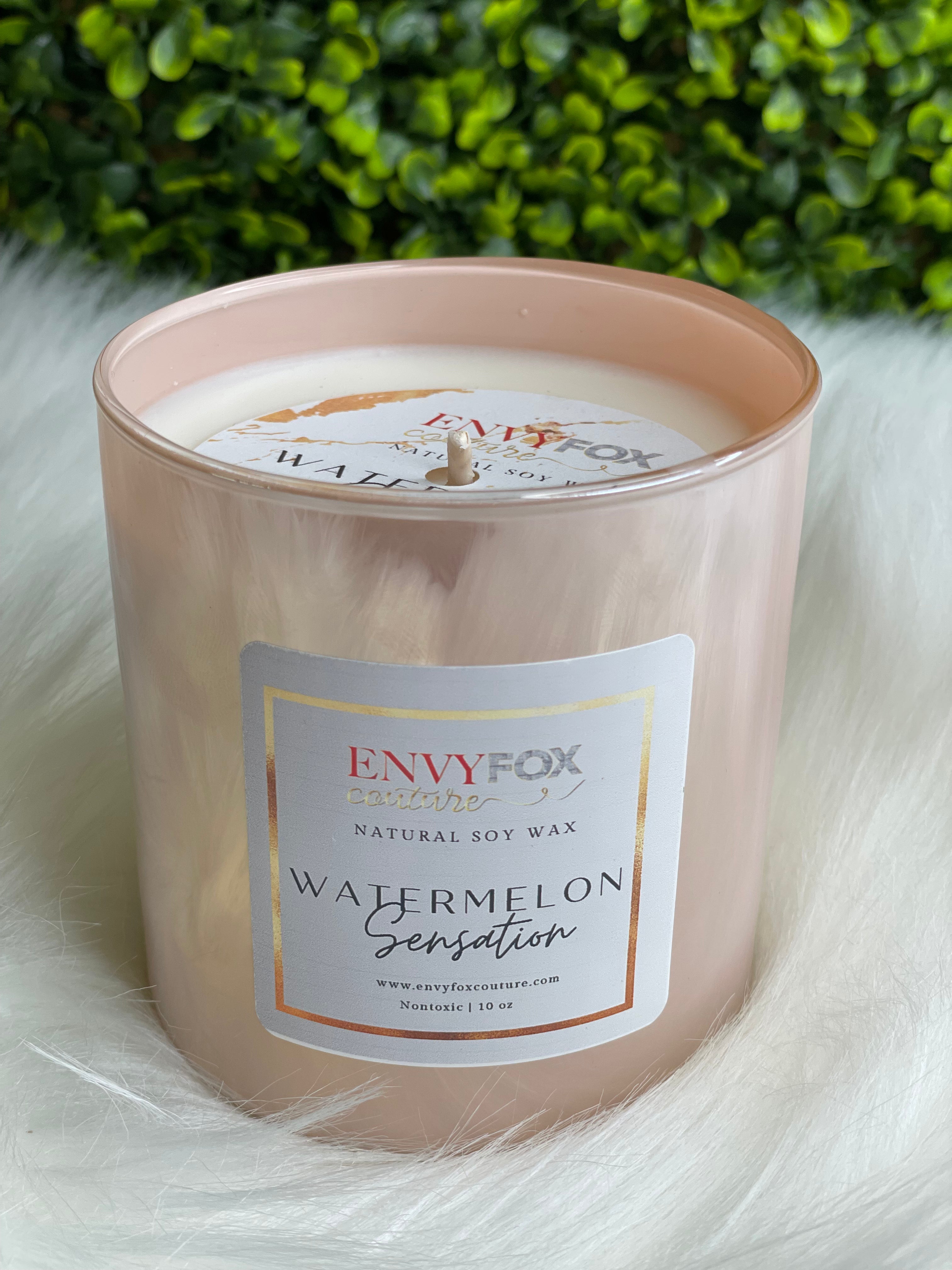 Watermelon Sensation 10 oz Natural Soy Wax Candle