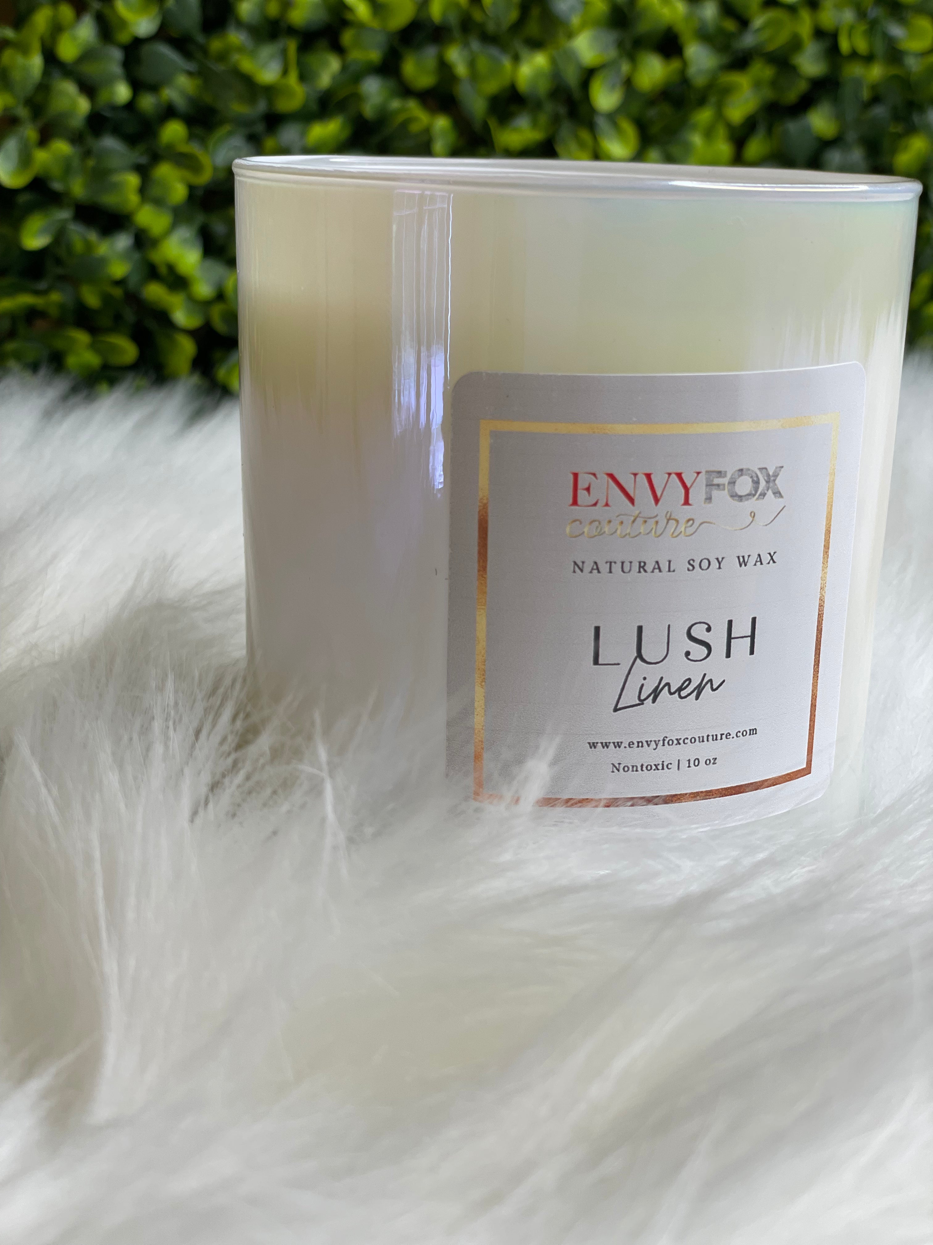 Lush Linen 10 oz Natural Soy Wax Candle