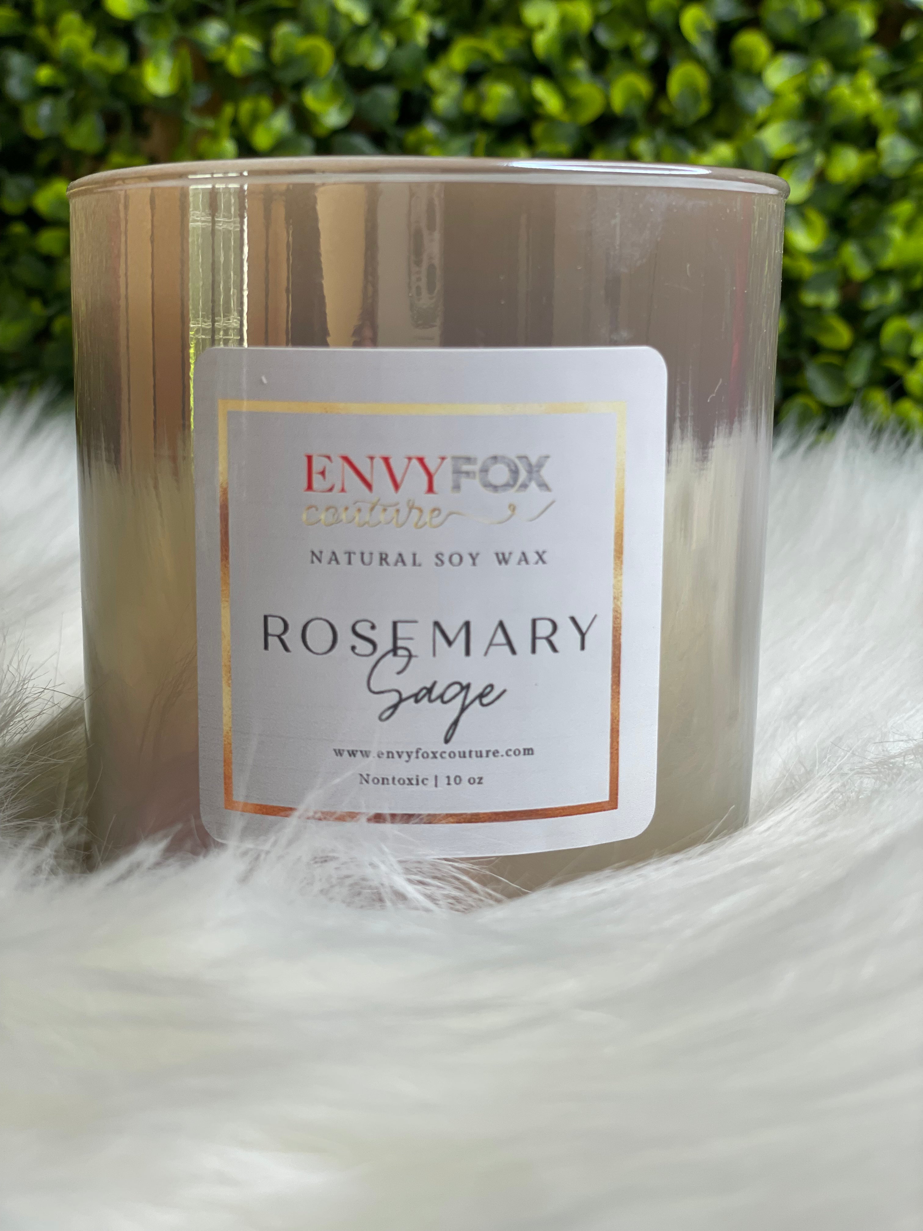 Rosemary Sage 10 oz Natural Soy Wax Candle