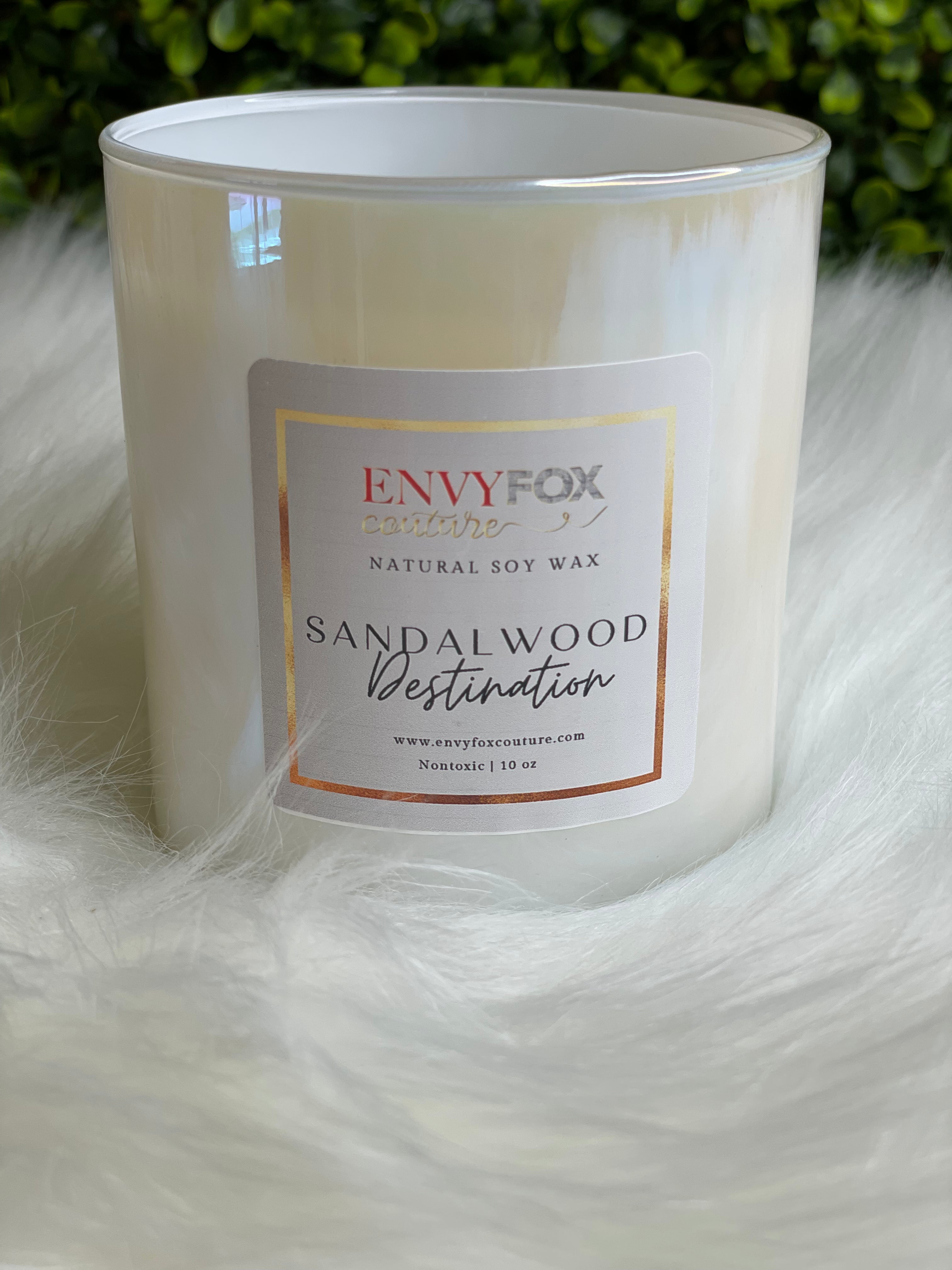 Sandalwood Destination 10 oz Natural Soy Wax Candle