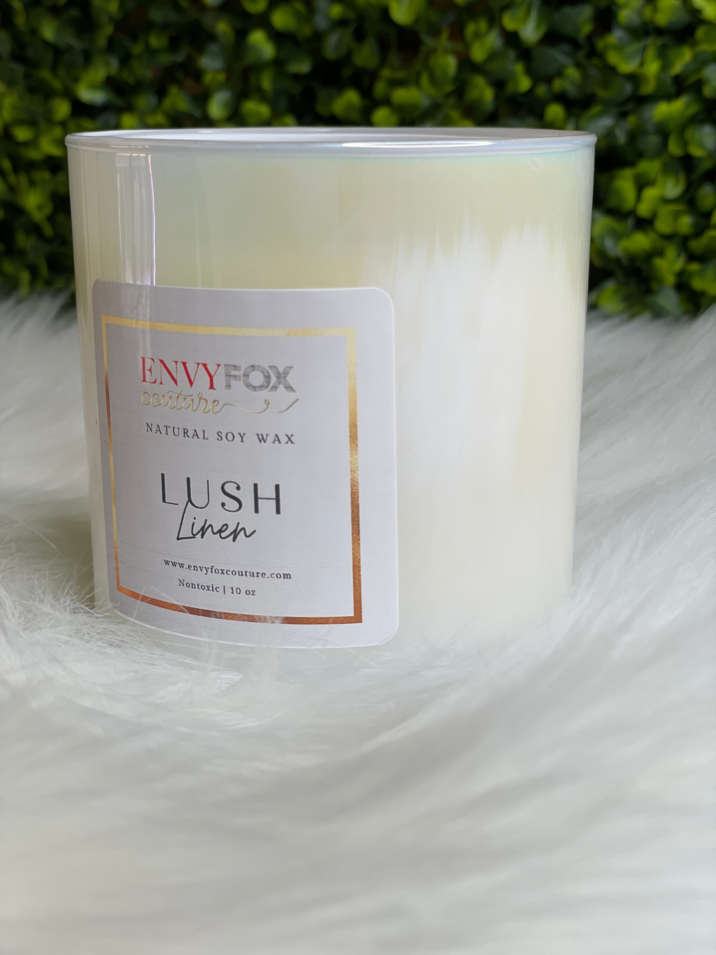 Lush Linen 10 oz Natural Soy Wax Candle