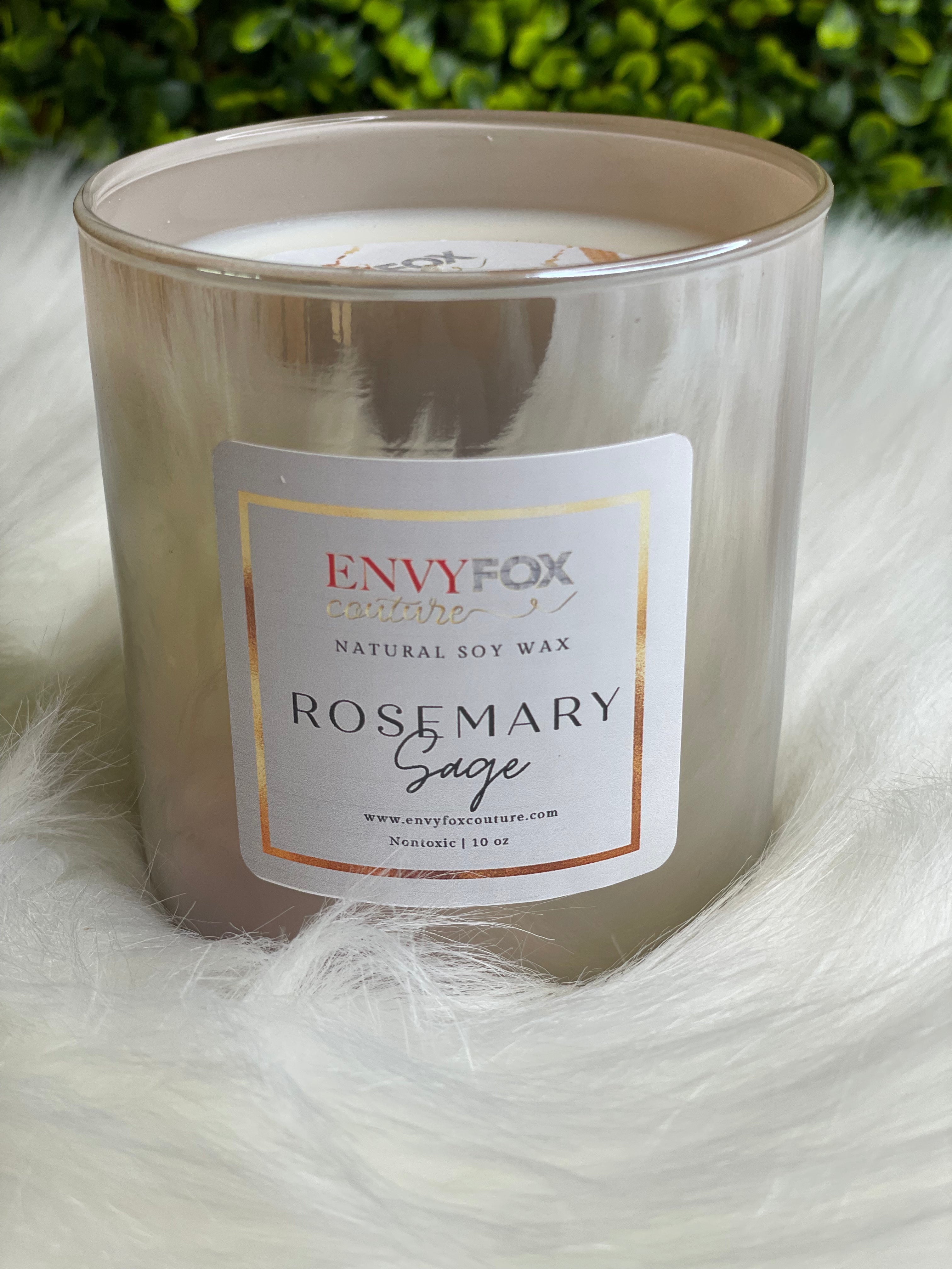 Rosemary Sage 10 oz Natural Soy Wax Candle