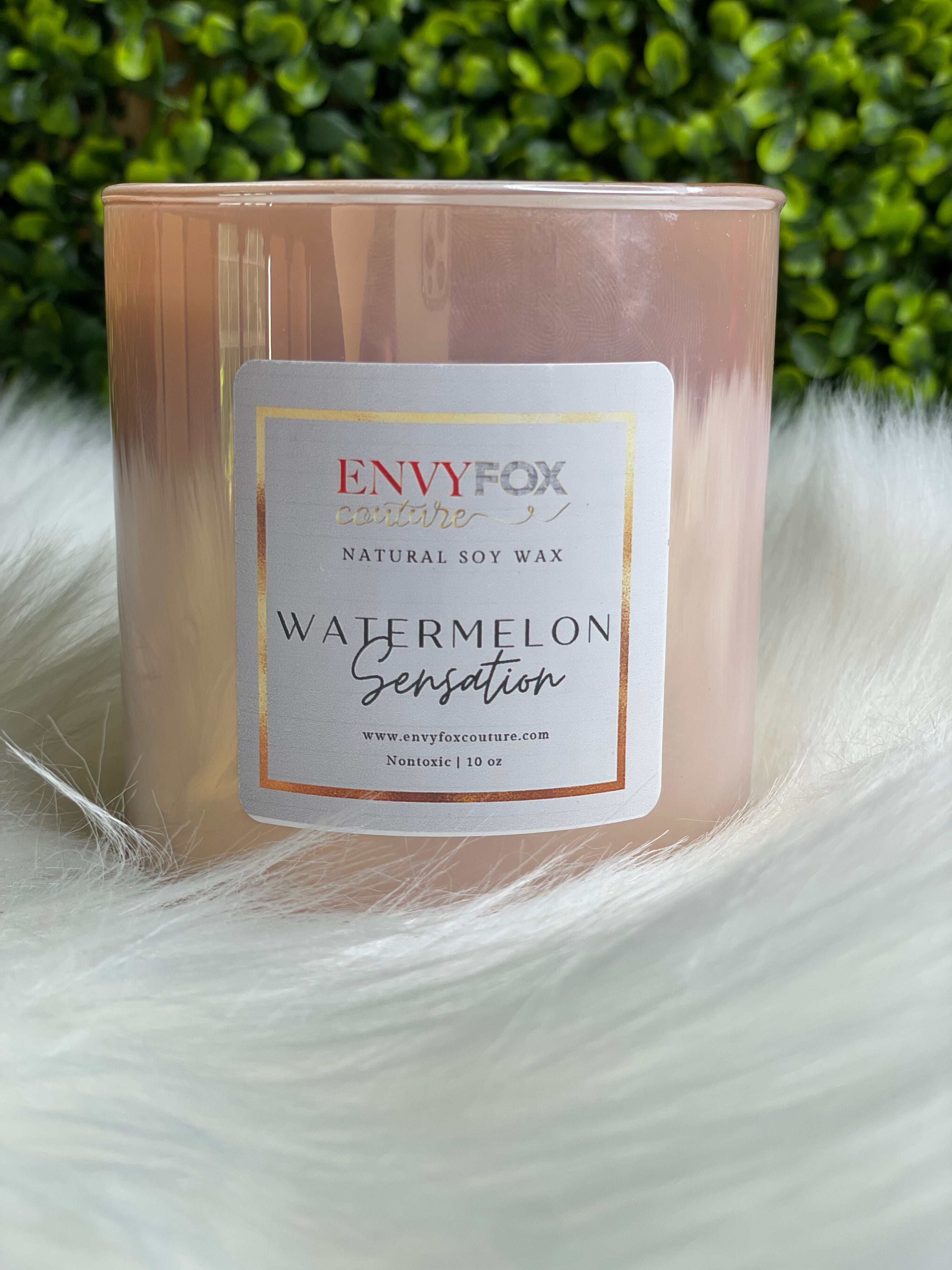 Watermelon Sensation 10 oz Natural Soy Wax Candle