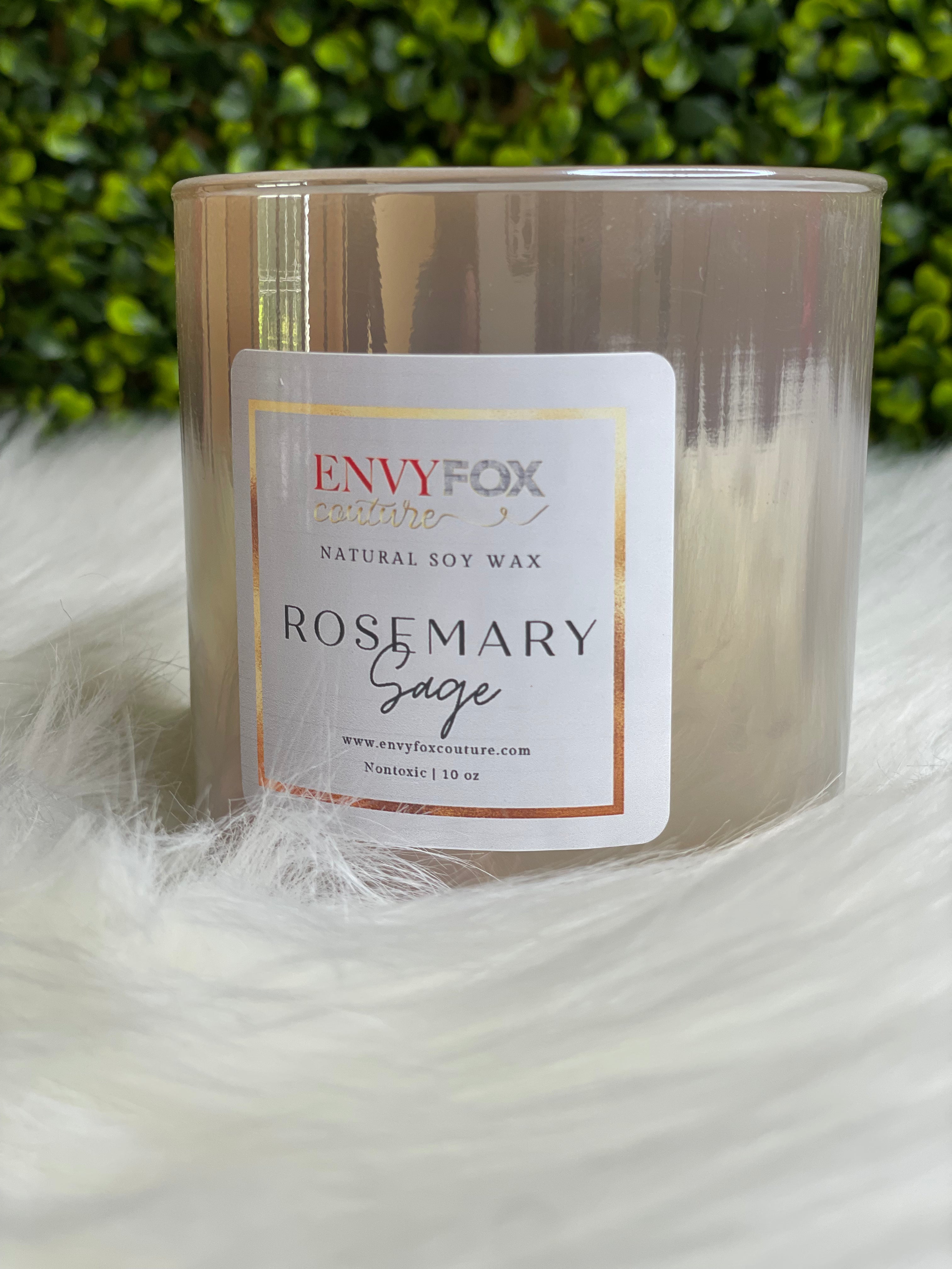 Rosemary Sage 10 oz Natural Soy Wax Candle