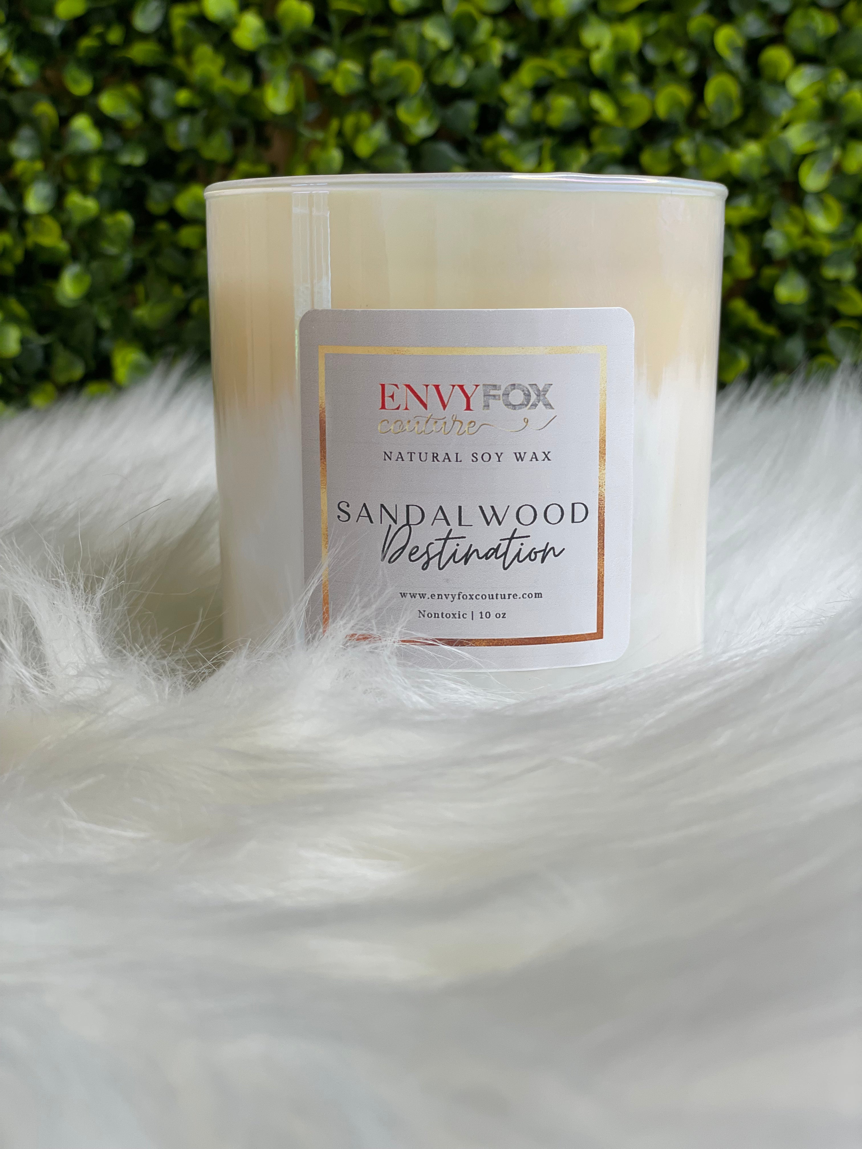 Sandalwood Destination 10 oz Natural Soy Wax Candle