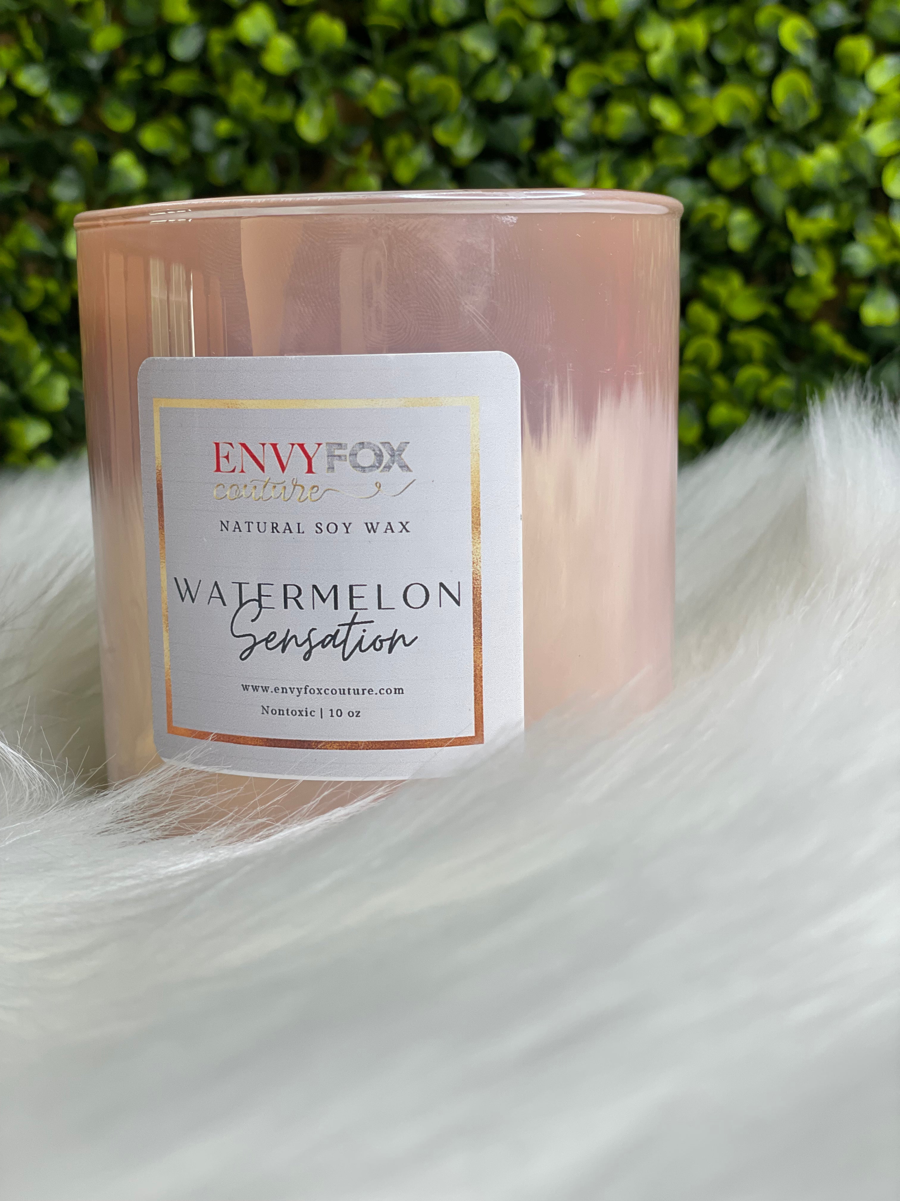 Watermelon Sensation 10 oz Natural Soy Wax Candle