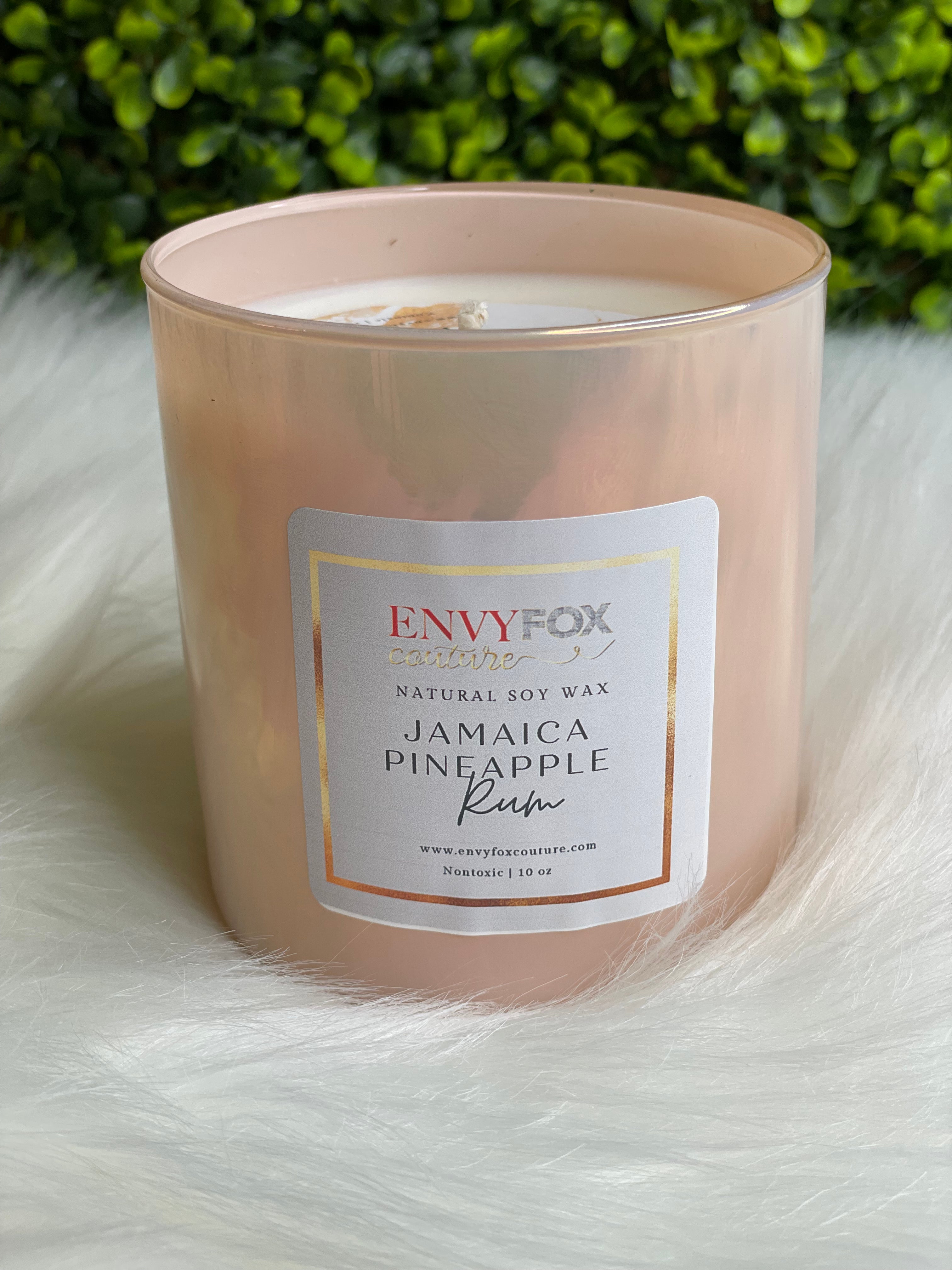 Jamaica Pineapple Rum 10 oz Natural Soy Wax Candle