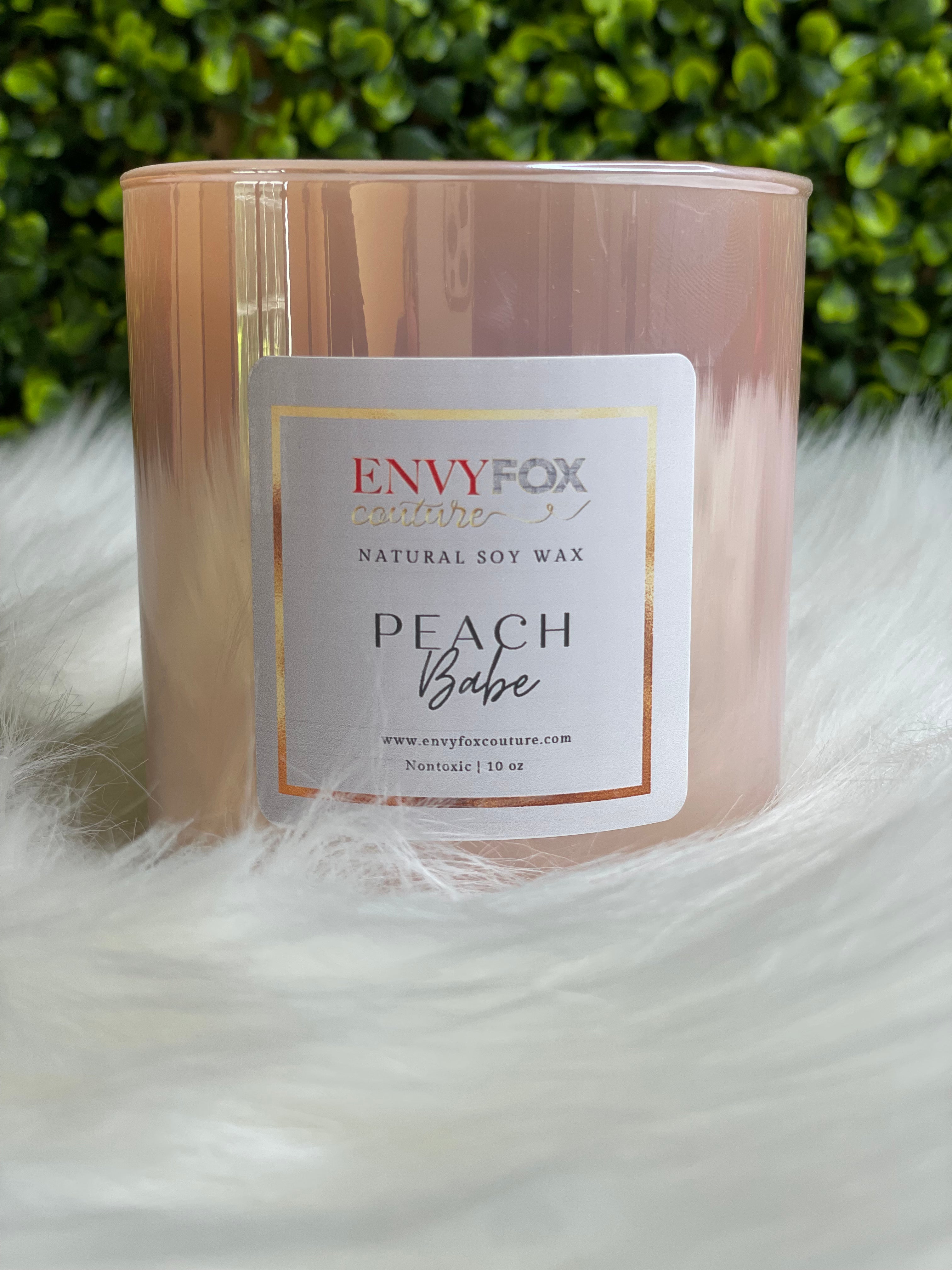 Peach Babe 10 oz Natural Soy Wax Candle