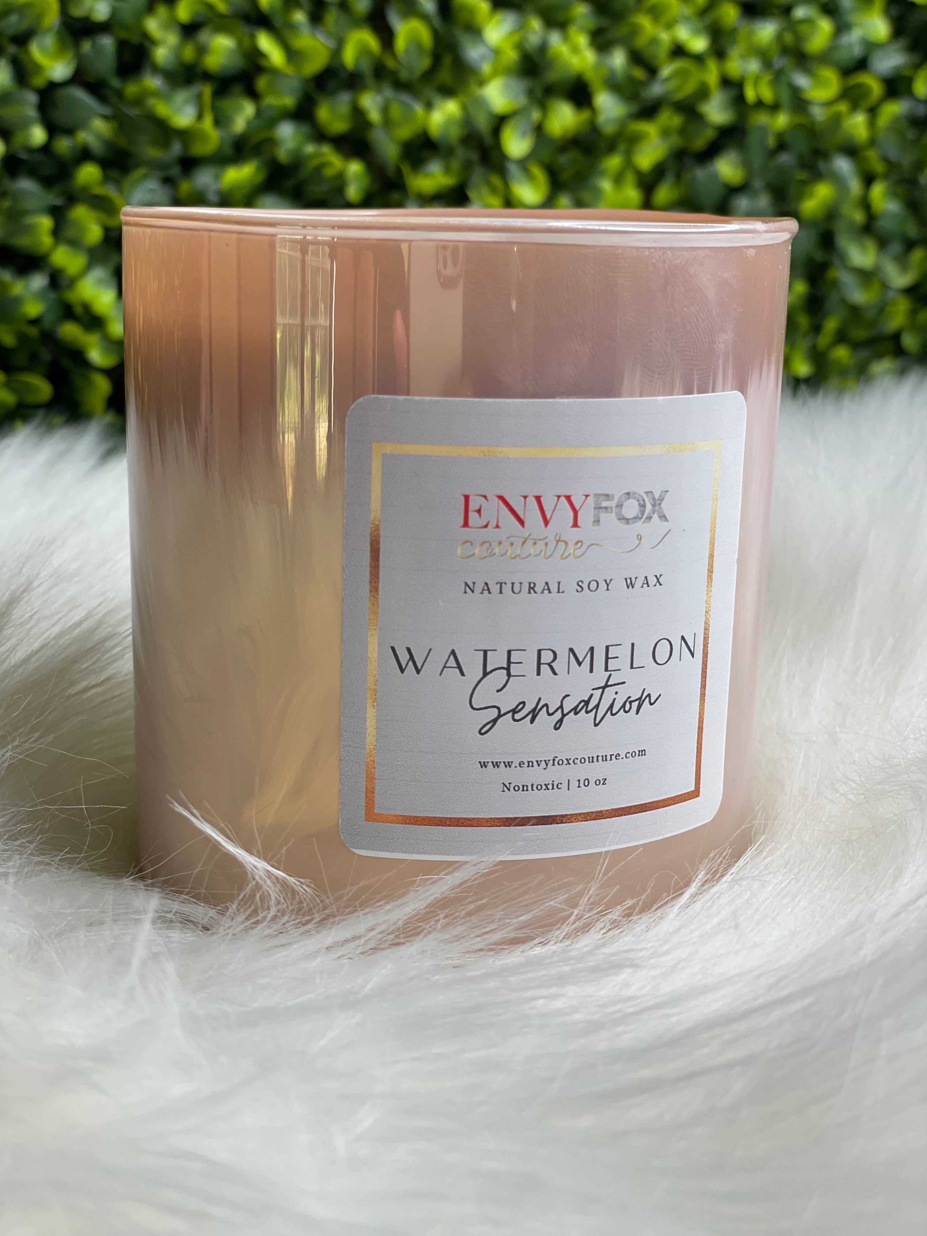 Watermelon Sensation 10 oz Natural Soy Wax Candle