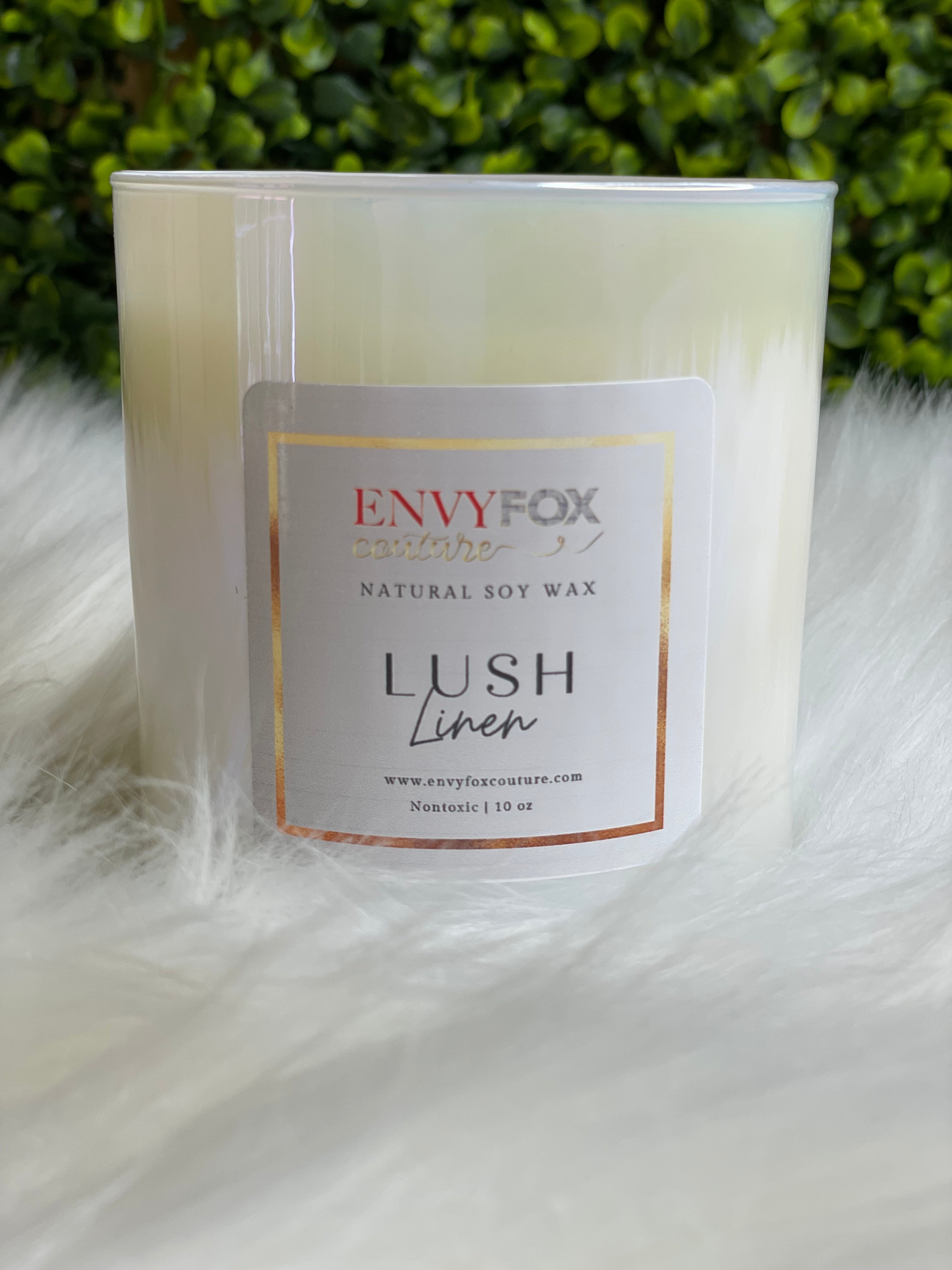 Lush Linen 10 oz Natural Soy Wax Candle