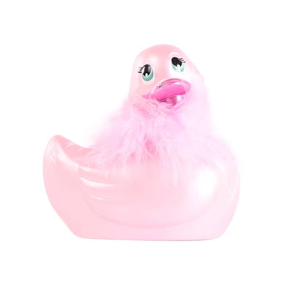 Pink I Rub My Duckie Vibrating Massager w/BOA